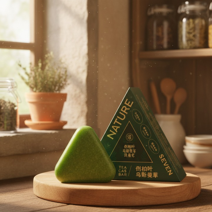 Leaf And Wusiman Grass Extract Hair Care Shampoo Soap