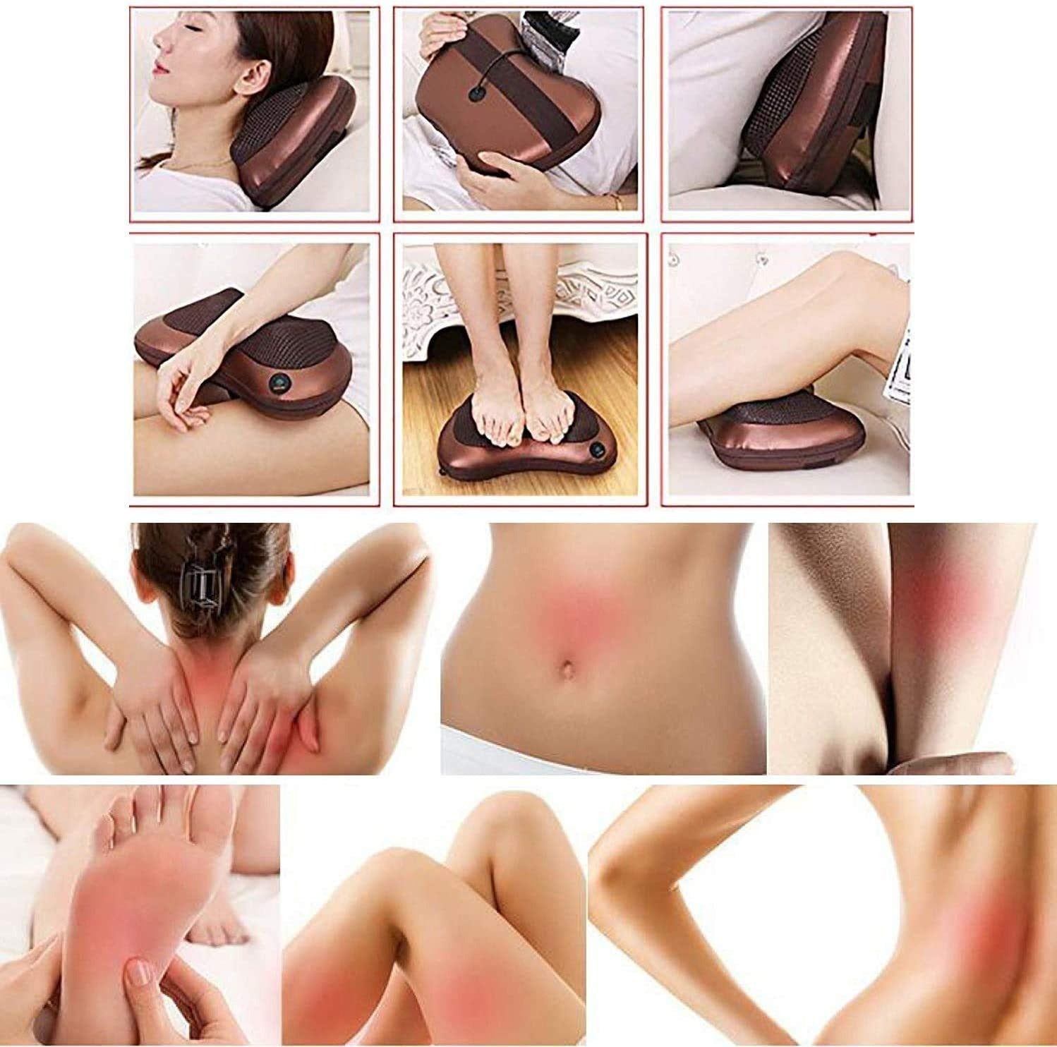 Electric Massager for Neck, Back, Shoulder, Waist, Muscle Pain Relief with Heat Function