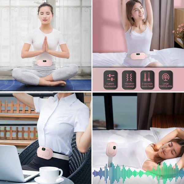 Heating Pad women Period Pain Cramp Relief Belt