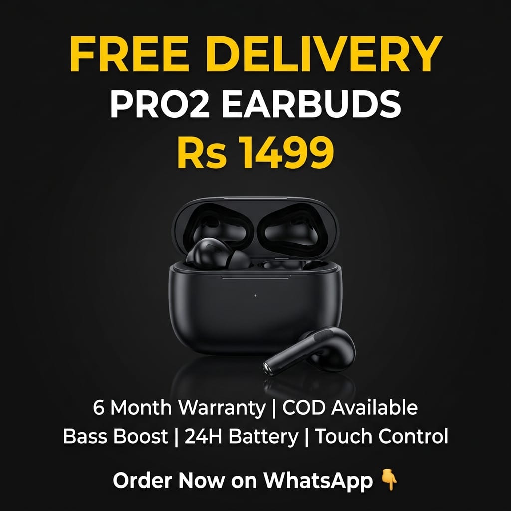 Premium AirPod Pro 2 Glossy Edition - Stylish Shining Wireless Earbuds with High-Fidelity Sound - Without Box - Random Color
